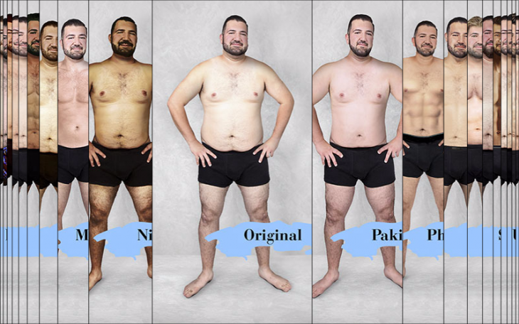Catalogo del cuerpo perfecto masculino según los estándares de belleza en cada país 