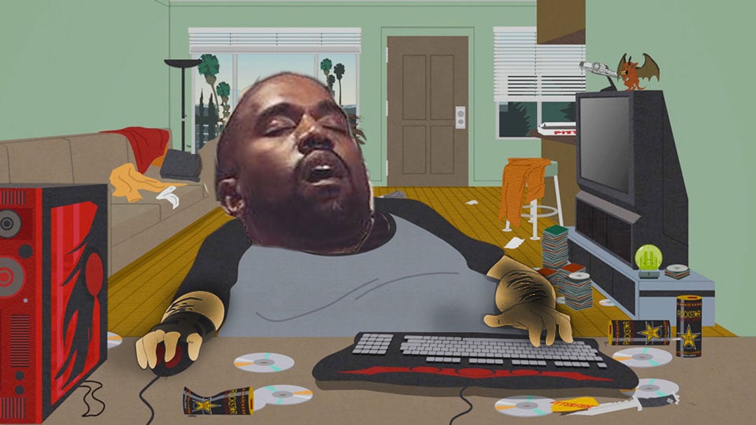 Internet trollea a Kanye West por haberse quedado dormido