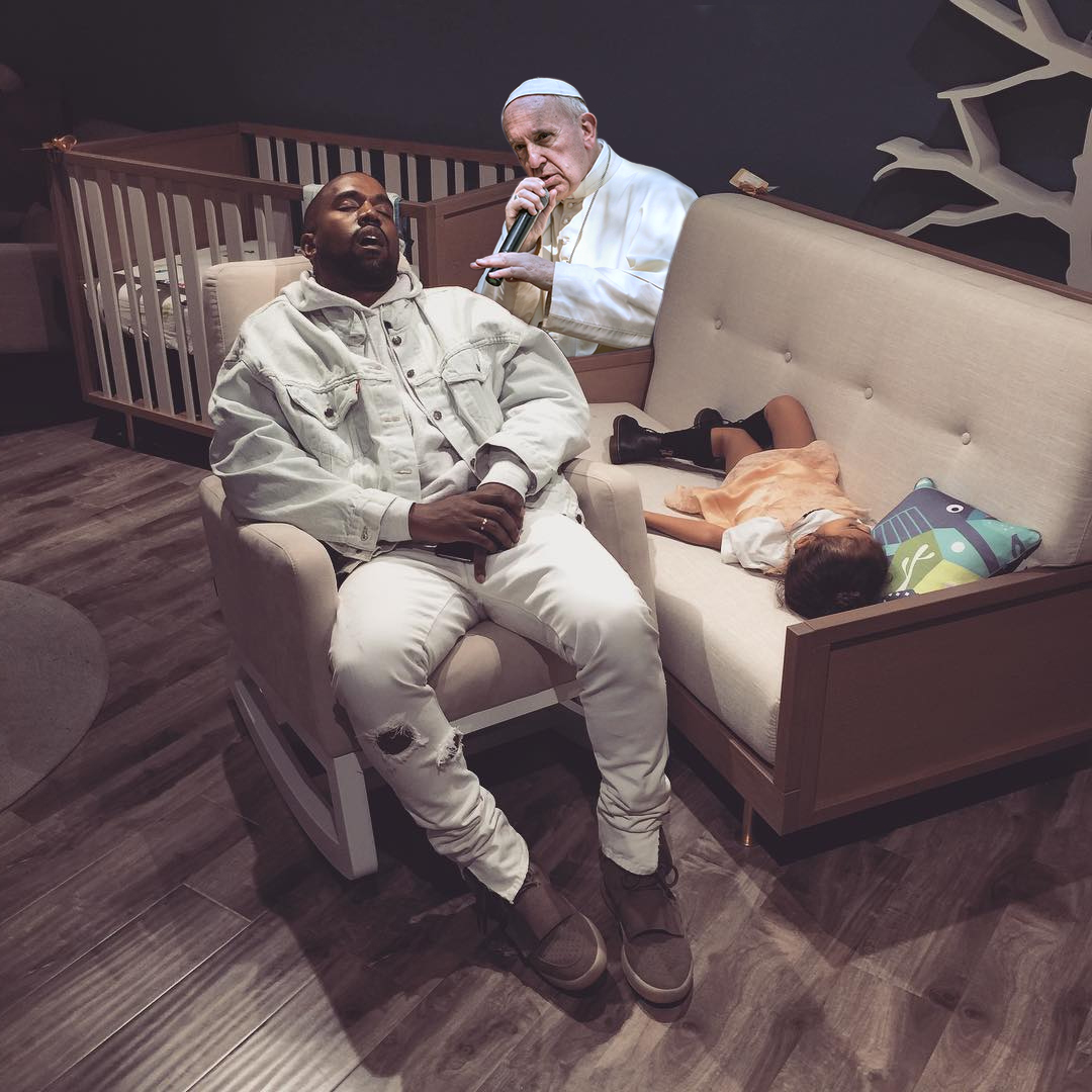 Internet trollea a Kanye West por haberse quedado dormido