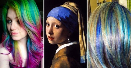 Úrsula Goff se inspira en pinturas clásicas para teñir el cabello con colores