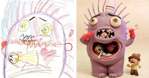 The Monster Project", una iniciativa que invita a los estudiantes de primaria a dibujar sus propios monstruos para que después un equipo de artistas profesionales los recree y les dé vida.