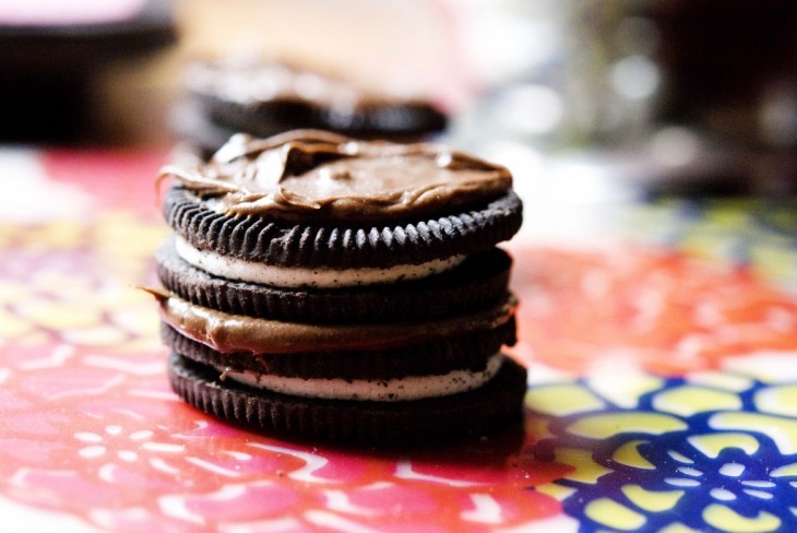 galleta oreo rellena de nutela