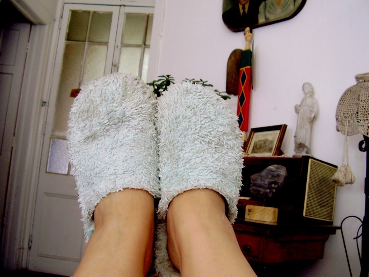 pantuflas de peluche