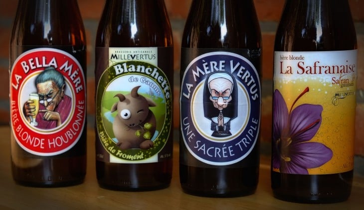 botellas de cerveza belga