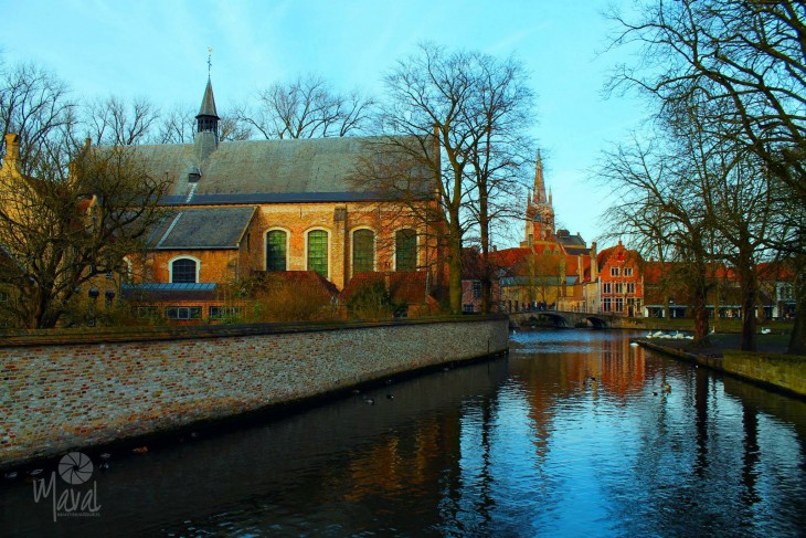 puente en Brujas, Bélgica 