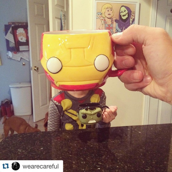 TAZA DE IRON MAN EN LA HIJA