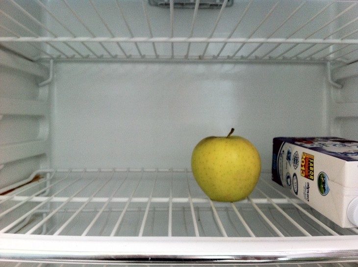 refrigerador vacio cuando estás solo en csa