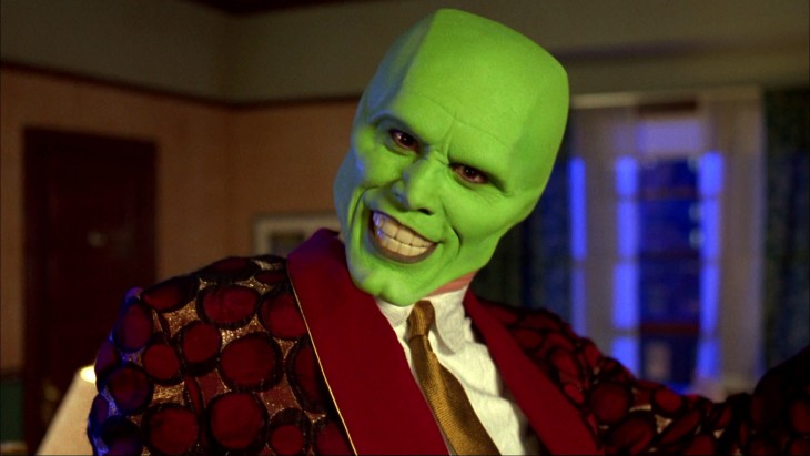 Jim Carrey en su personaje de La Mascara 