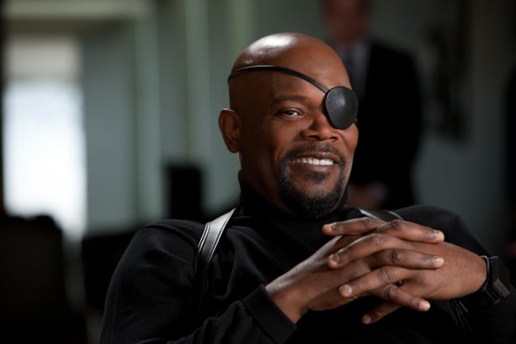 Samuel L. Jackson en su papel de Nick Fury 