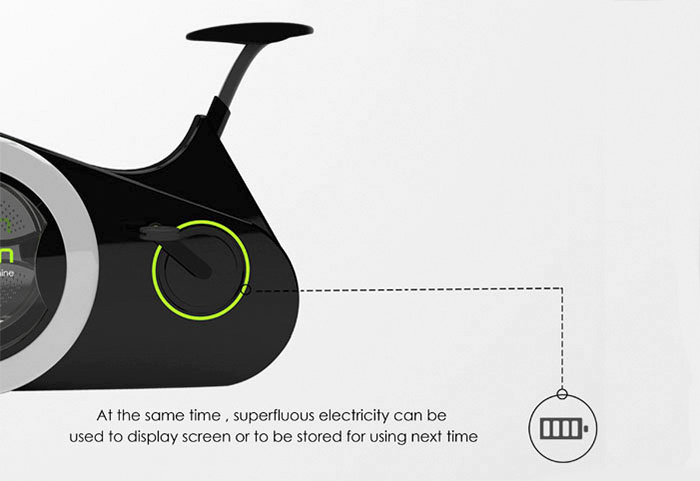 Bike Washing Machine, la bici que lava la ropa mientras haces ejercicio mostrando la función del pedal 