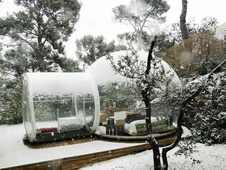 BURBUJA CAMPAÑA CON NIEVE