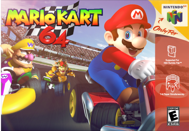 PORTADA DE MARIO KART 64