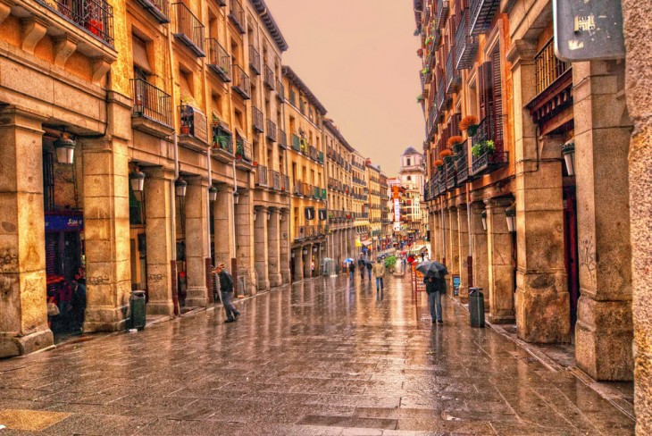 Fotografía de la plaza mayor de Madrid 