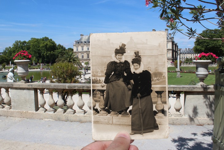 Foto actual del Jardín de Luxemburgo, 1895