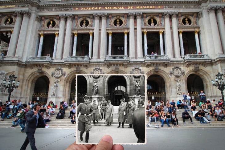 El francés Julien Knez combinó fotos antiguas y nuevas de París 