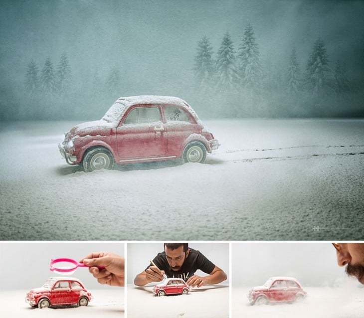 Félix Hernández convierte fotografías de juguetes en increíbles escenas