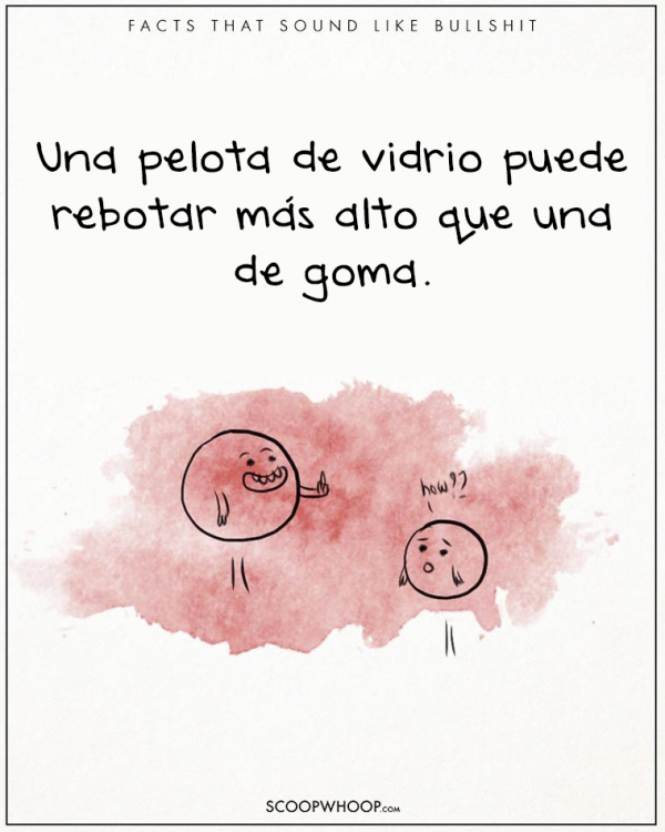 UNA PELOTA DE VIDRIO BOTA MÁS QUE UNA DE PLASTICO