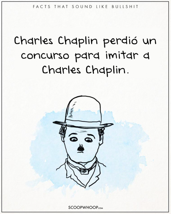 CHARLES CHAPLIN REPROBO SU PROPIO EXAMEN