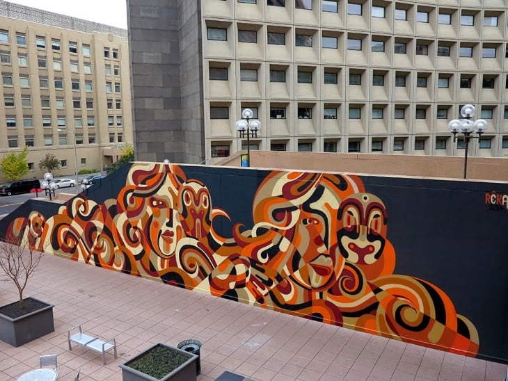 increíble mural a cargo de Reka en Washington DC, USA