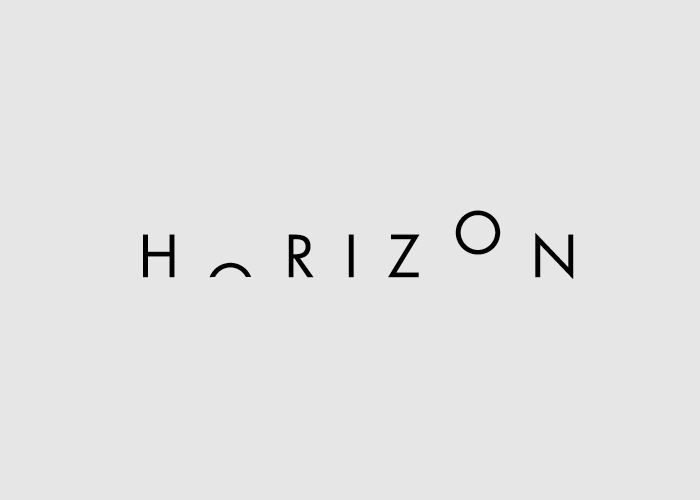 caligrafía de la palabra Horizon 