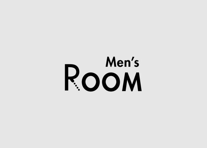 caligrama de la palabra Men´s Room 