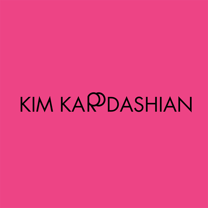 caligrama del nombre de Kim Kardashian 