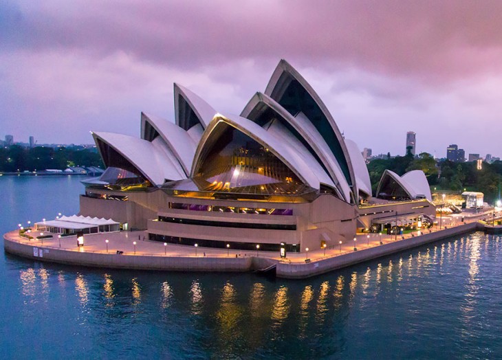 Ópera Sydney vista panorámica