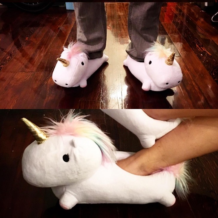 persona mostrando los unicornios