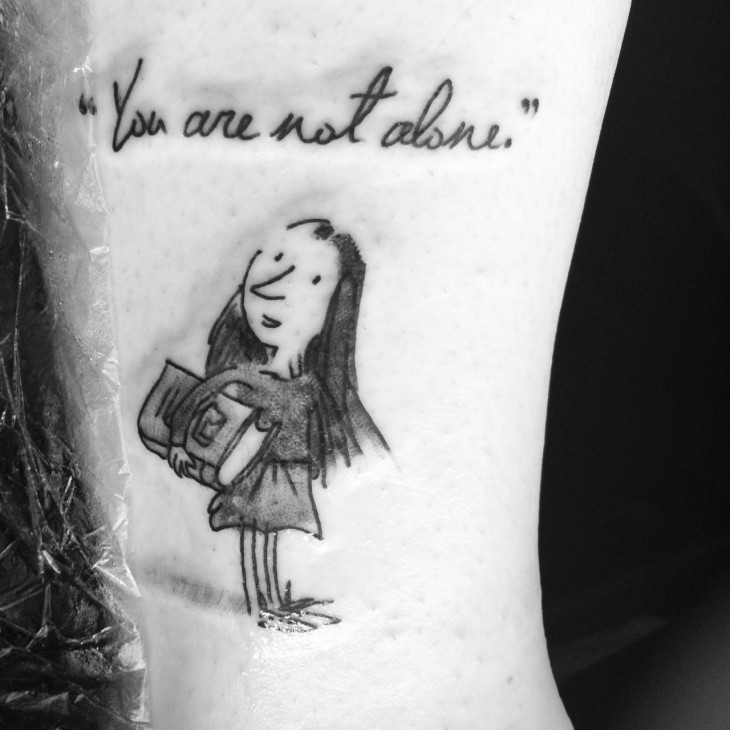 tatuaje inspirado en MAtilda