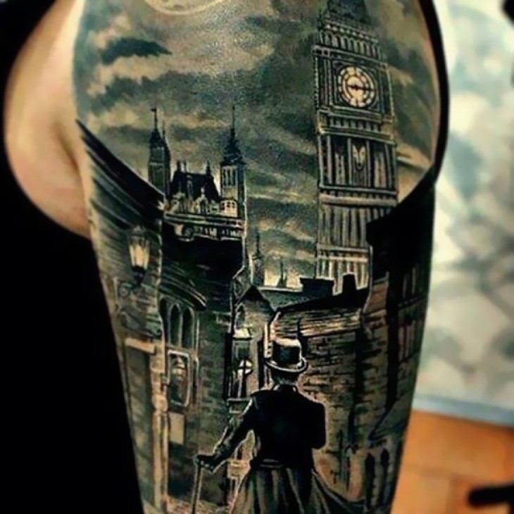 TATUAJE DE SHERLOCK HOLMES 