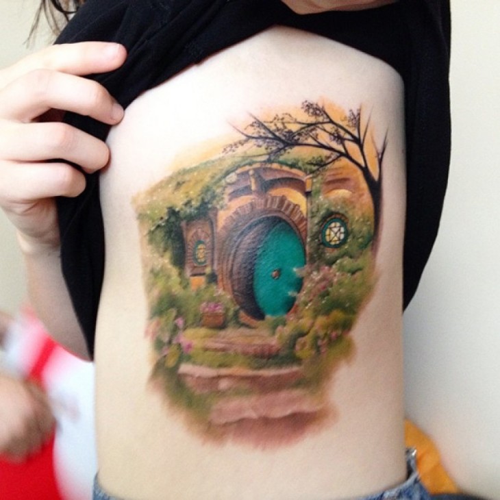 TATUAJE INSPIRADO EN EL JARDÍN SECRETO