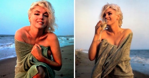 última sesión fotográfica de Marilyn Monroe; 3 semanas antes de su muerte