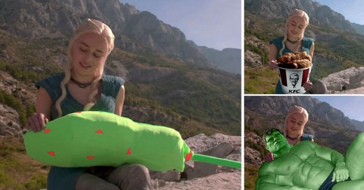 Daenerys Targaryen, personaje de la famosa serie Game of Thrones batalla de photoshop