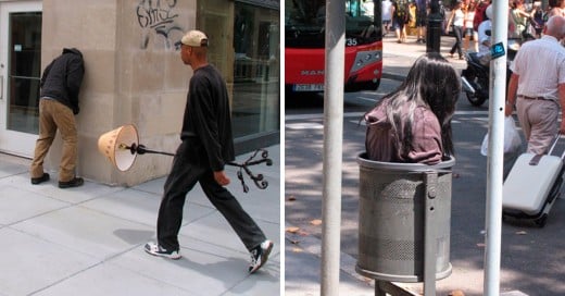 Street Art Sculpture - Mark Jenkins street art