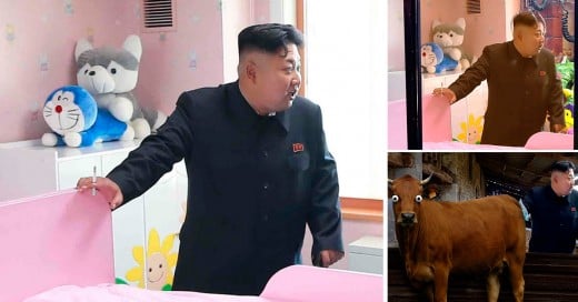 Kim Jong Un, fumando en un orfanato es victima de batalla de photoshop