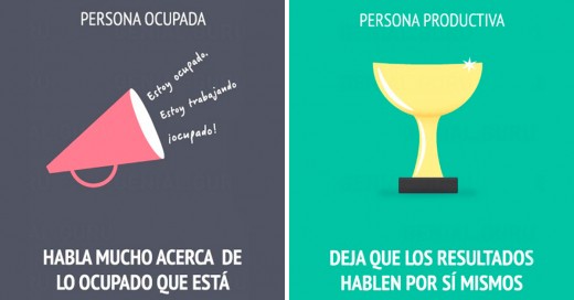 Diferencias entre una persona OCUPADA y una PRODUCTIVA