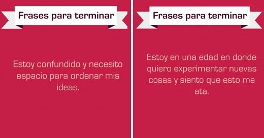 frases para terminar una relación