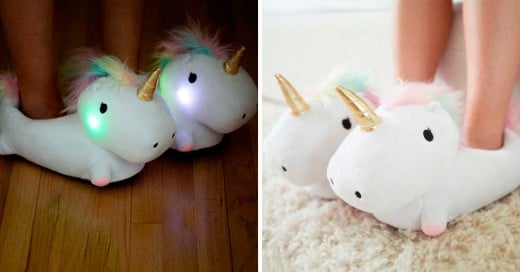 pantuflas de unicornio