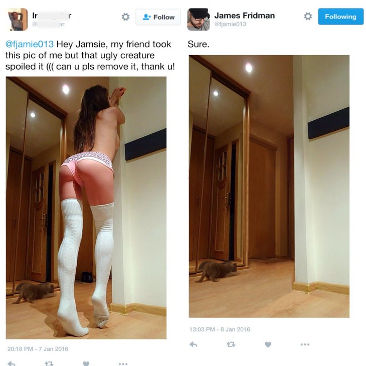 james fridman, foto de mujer mostrando el trasero