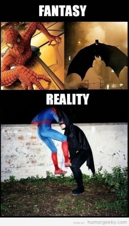 Batman y Spiderman, a la mexicana