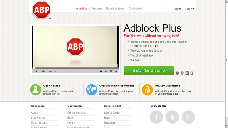 extensión Chrome AdBlock Plus