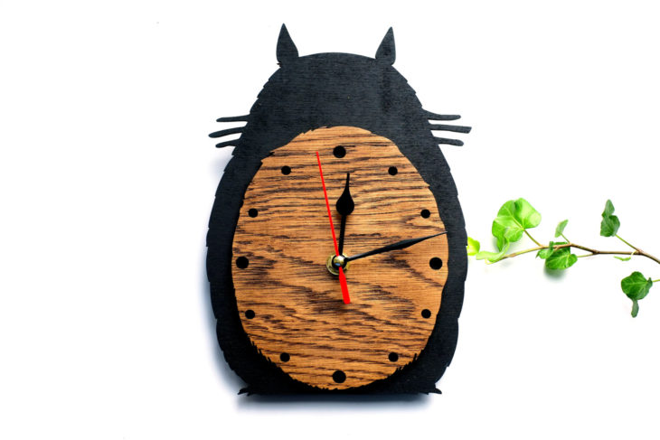 RELOJ DE PARED TOTORO NEGRO