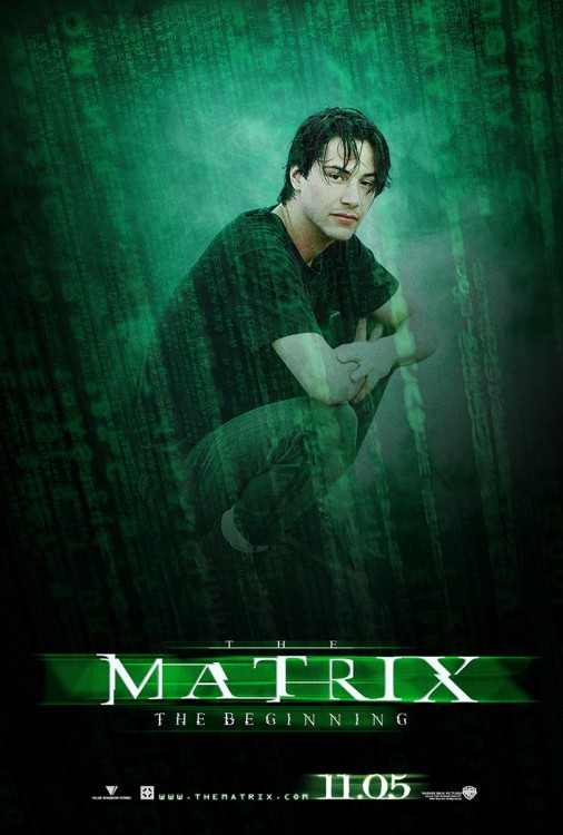 keanu reeves en la portada de matrix