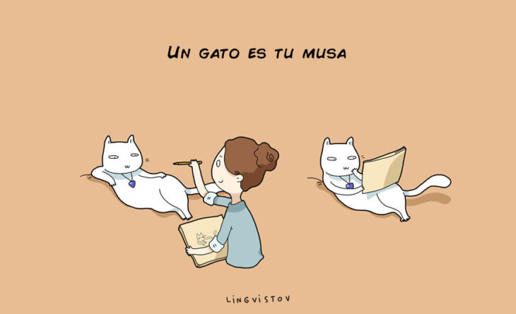 UN GATO ES TU MUSA DE LA INSPIRACIÓN