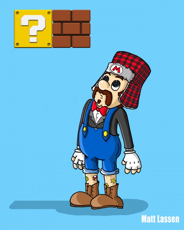 mario bros hipster