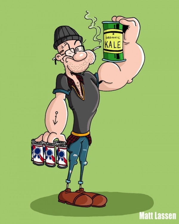 Popeye el marino Hipster