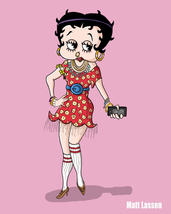 Betty Boop estilo hipster