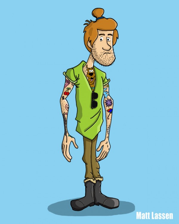 Shaggy estilo hipster