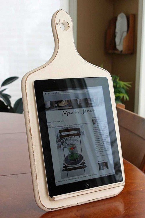 tabla para picar vieja como una porta ipad