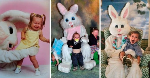 FOTOS DE NIÑOS TRAUMADOS CON EL CONEJO DE PASCUA